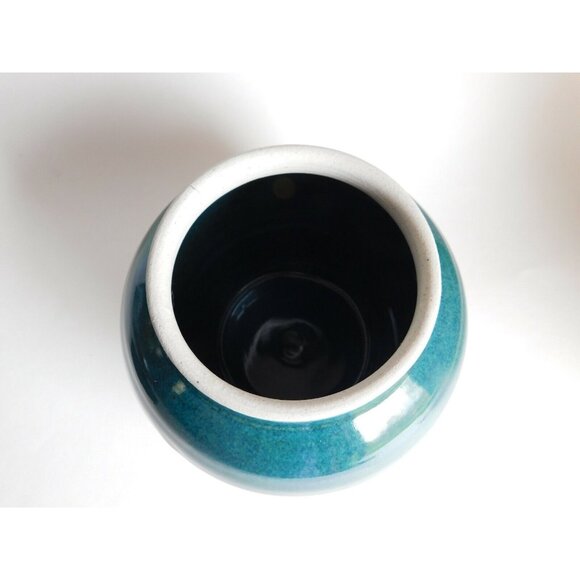 Vintage Colorado Studio Art Pottery Blue Covered Jar - Picture 4 of 6